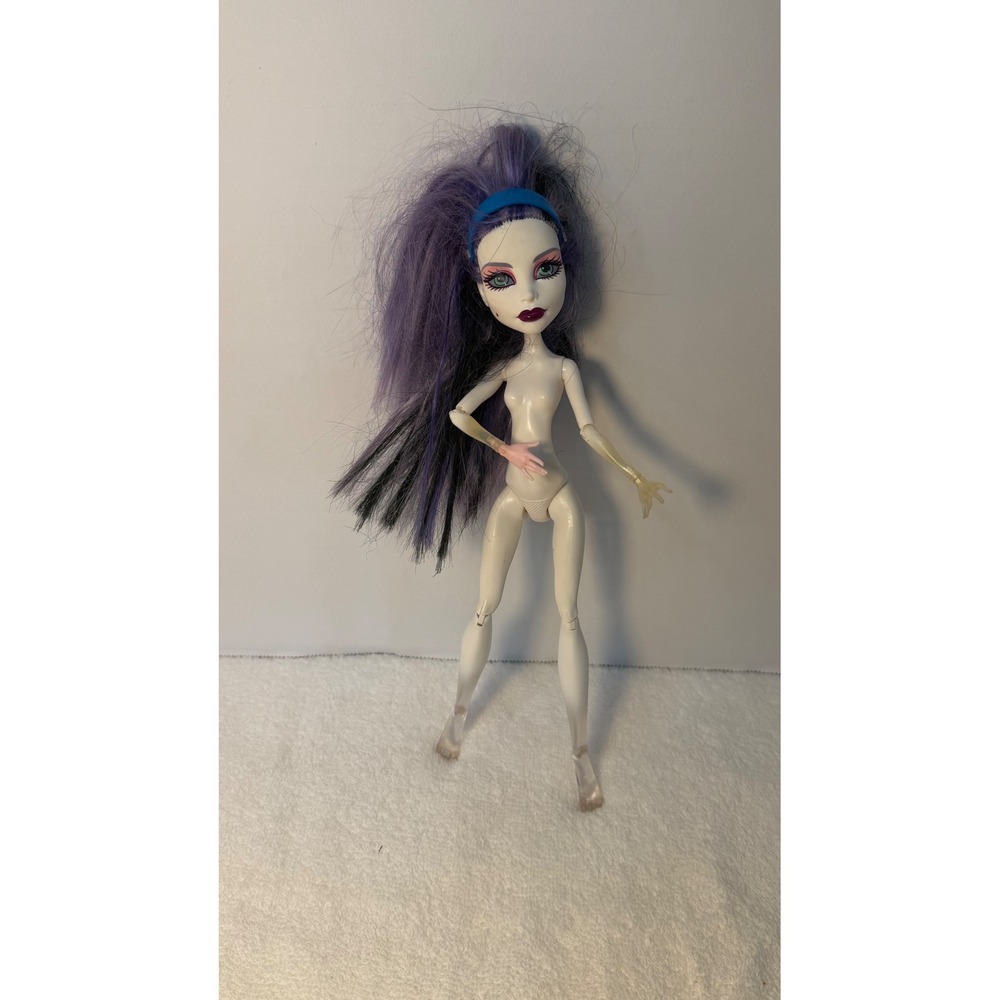 Monster High Spectra Vondergeist G1 Nude Doll PurpleHair Translucent 2008 Mattel